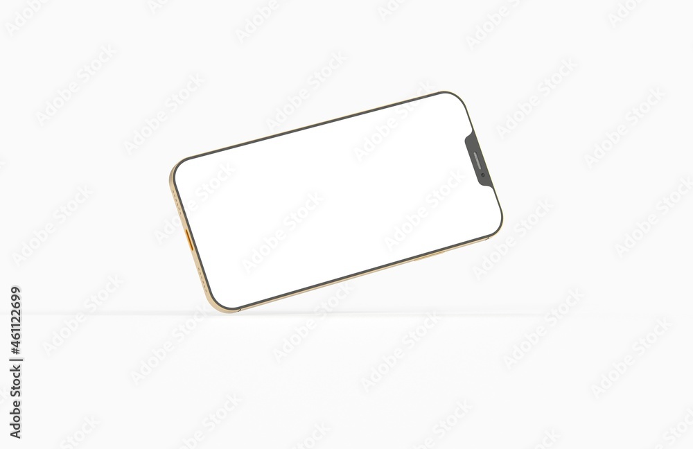 realistic smartphone template mockup for user experience presentation. Stylish concept design for websites, applications and landing pages. 3d realistic smartphone template mockup for user experience presentation. Stylish concept design for websites, applications and landing pages. 3d