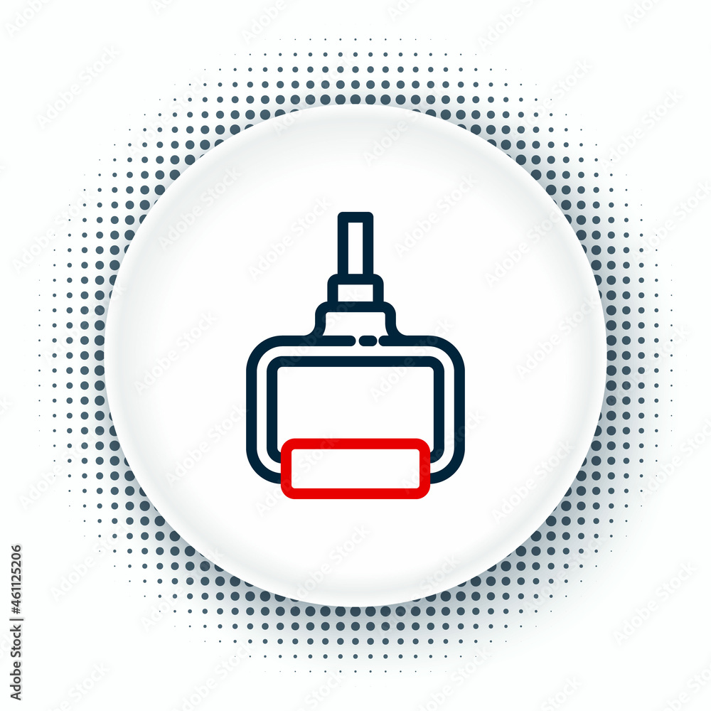 Line TPX loop training equipment icon isolated on white background. Sport equipment. Colorful outline concept. Vector Line TPX loop training equipment icon isolated on white background. Sport equipment. Colorful outline concept. Vector