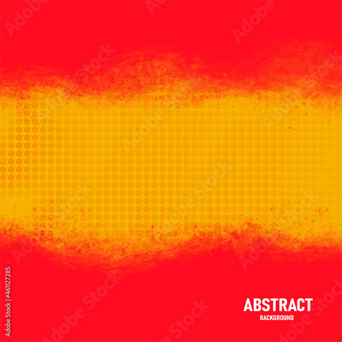 Abstract watercolor red background with halftone effects. vector illustraction.  