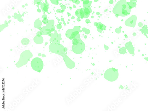 Vector Brush Stroke. Abstract Fluid Splash. Isolated Splash on White Backdrop. Green and Teal Gradient Paintbrush. Watercolor Textured Background. Sale Banner Brushstroke.