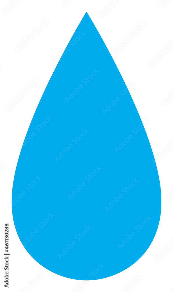 Water drop icon with flat style. Isolated vector water drop icon ...