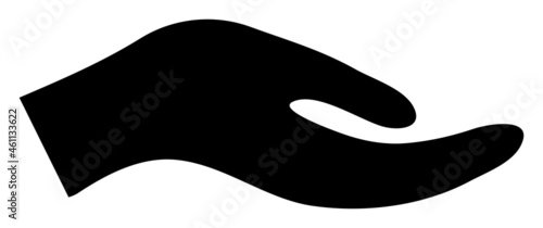 Petition hand icon with flat style. Isolated vector petition hand icon illustrations, simple style.
