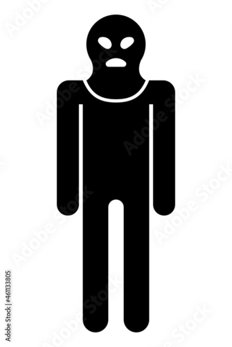 extremist silhouette character