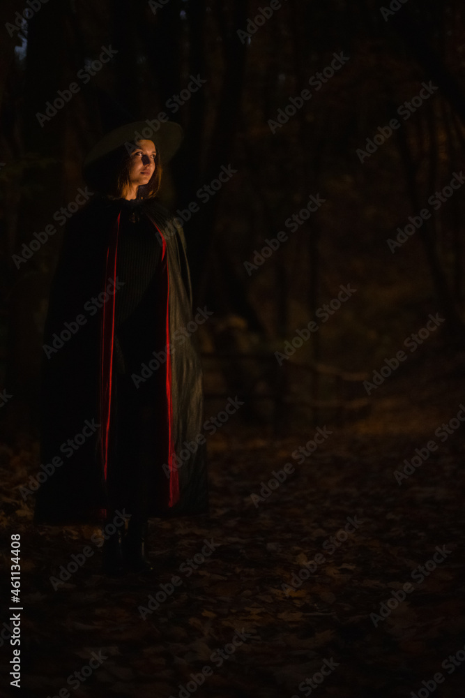 soft focus noise polluted teenager girl Halloween witch portrait vertical photography dark forest soft focus noise polluted teenager girl Halloween witch portrait vertical photography dark forest