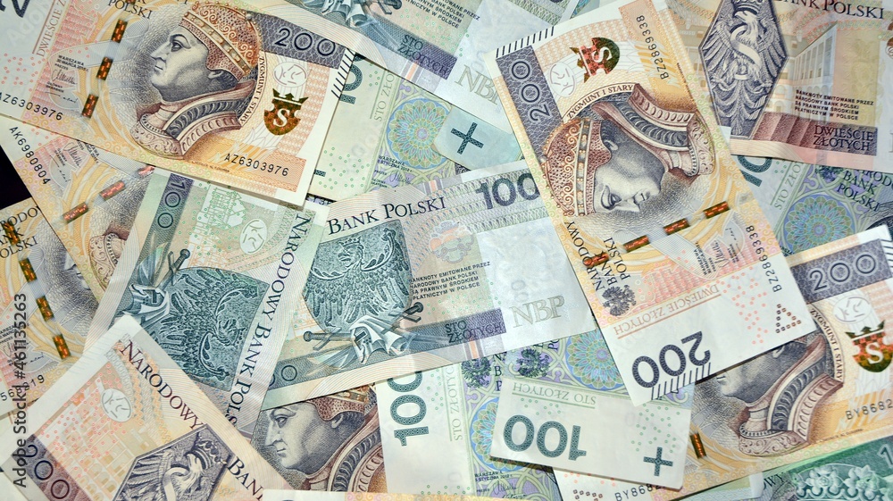 Background made of polish banknotes (polish zloty). Background made of polish banknotes (polish zloty).