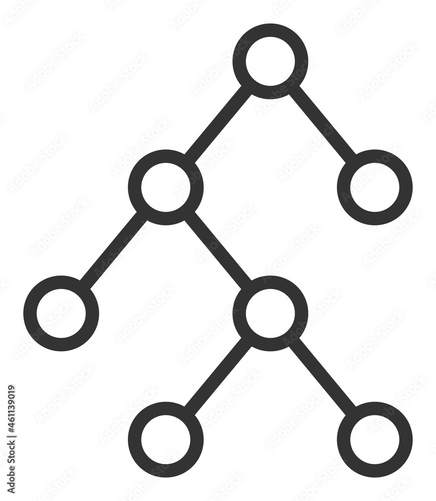 Binary chart links icon with flat style. Isolated vector binary chart links icon image, simple style. Binary chart links icon with flat style. Isolated vector binary chart links icon image, simple style.