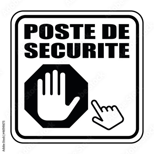 Logo poste de sécurité.