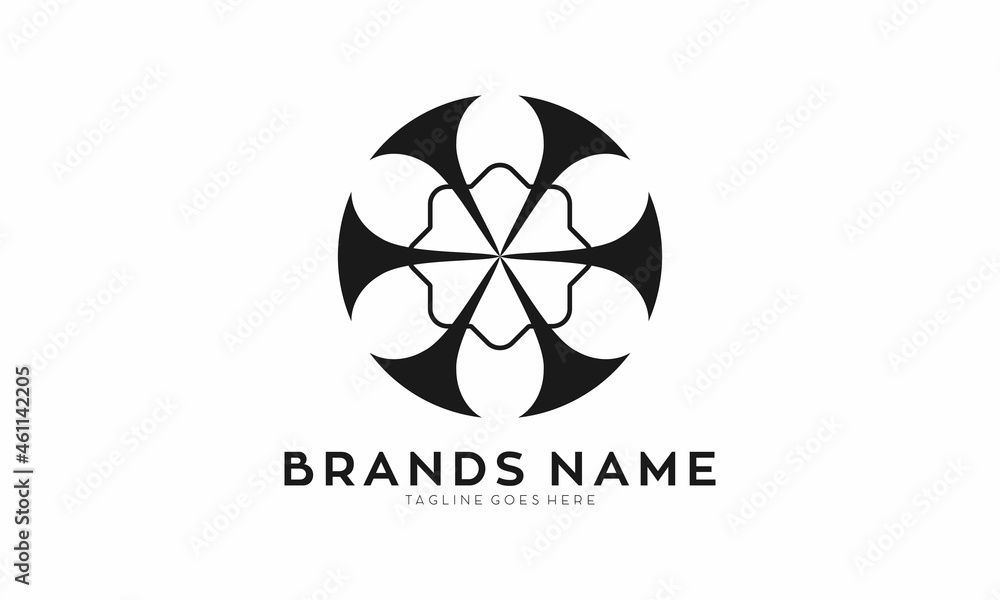 Flower symbol logo Flower symbol logo