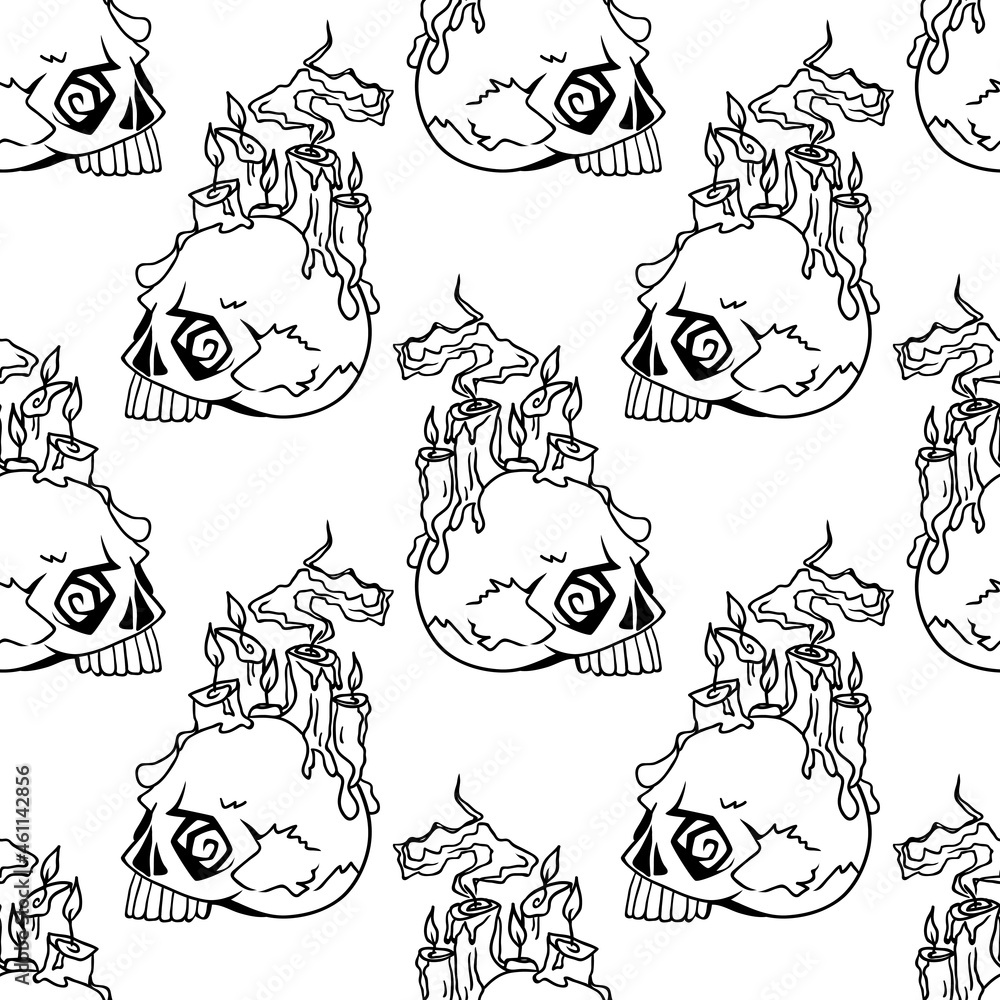 Halloween celebration seamless pattern Halloween celebration seamless pattern