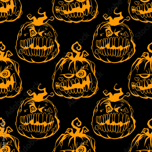 Halloween celebration seamless pattern