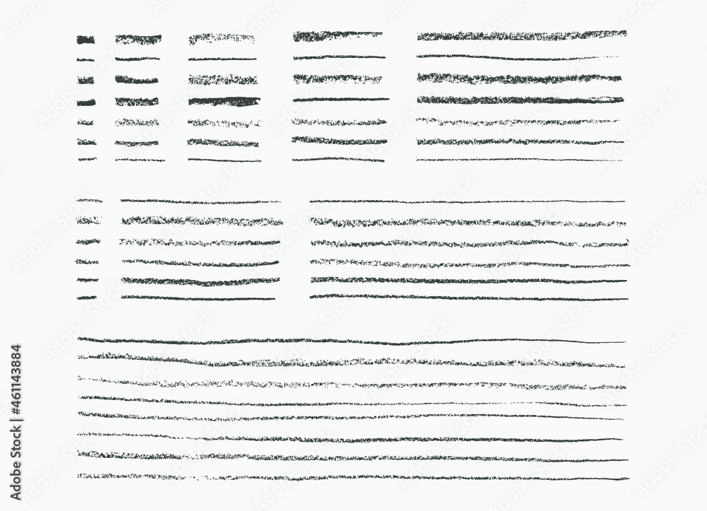 Pencil charcoal strokes set, vector logo blot design element Pencil charcoal strokes set, vector logo blot design element