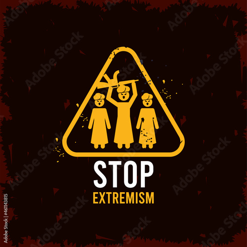 stop extremism symbol