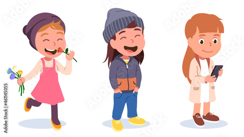 Autumn, spring kids outdoors clothes fashion style