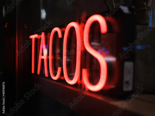 Neon Tacos sign photo