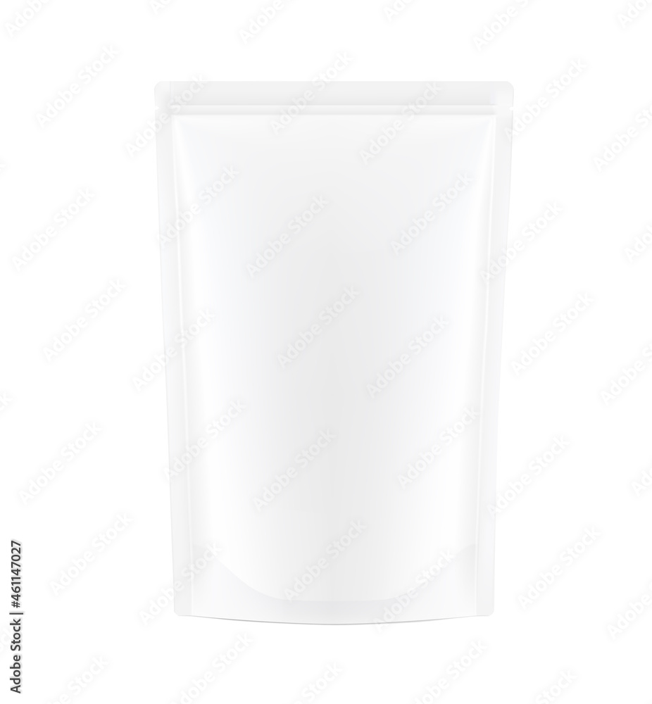 Volume blank sachet packaging for food, cosmetic and hygiene. Vector illustration on grey background. Ready for your design. EPS10. Volume blank sachet packaging for food, cosmetic and hygiene. Vector illustration on grey background. Ready for your design. EPS10.