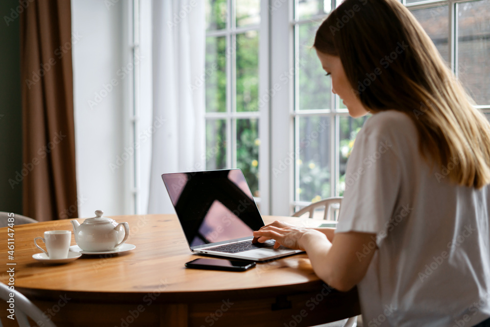 The blogger works on the labor market company page. A woman makes a plan entry in an electronic diary. Student study online for free at home. A freelancer and a gadget surfs the Internet. The blogger works on the labor market company page. A woman makes a plan entry in an electronic diary. Student study online for free at home. A freelancer and a gadget surfs the Internet.