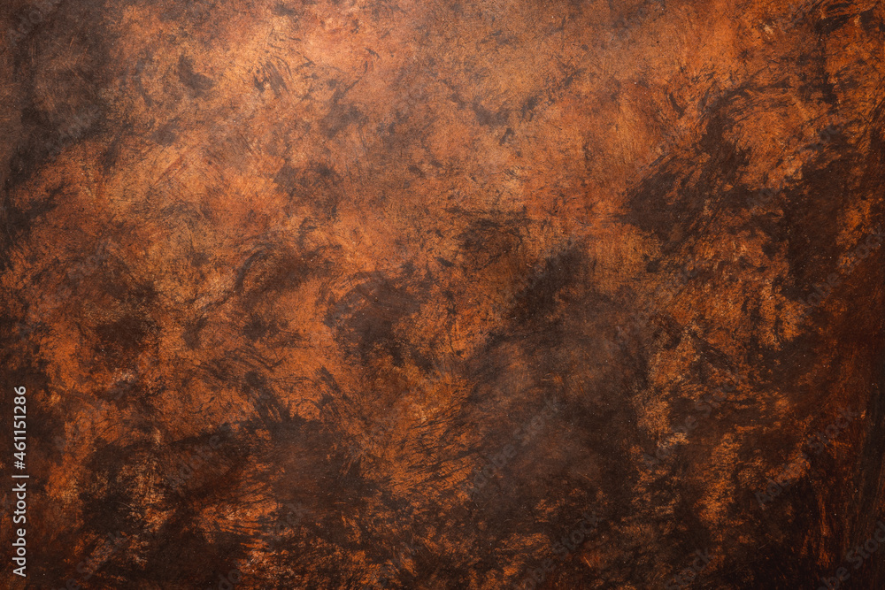 Brown weathered wall textured background with reddish tones. Aged wall.