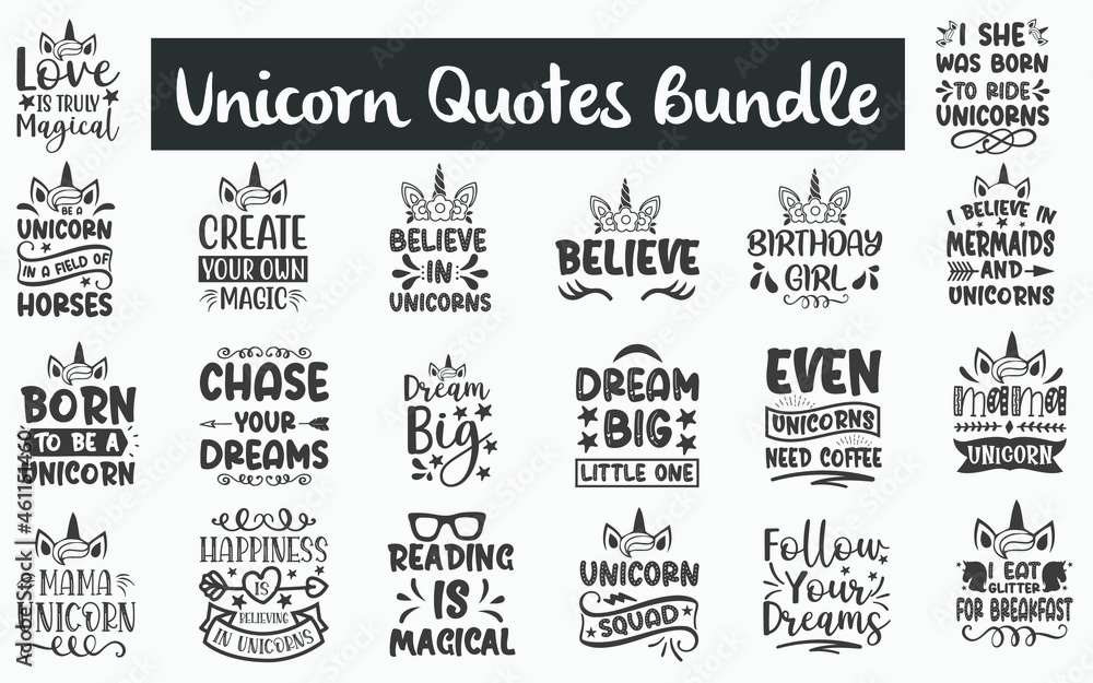 Unicorn Quotes SVG Designs Bundle. Unicorn caption SVG cut files bundle, Unicorn shirt designs bundle, Quote about Unicorn, Heraldry quote cut files, Heraldry eps files, Heraldry quotes, Unicorn quote