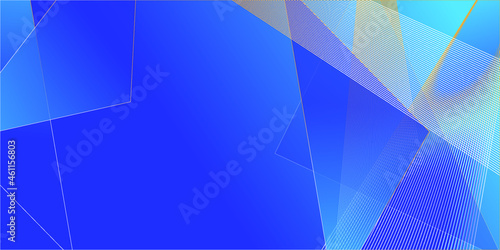 Abstract Blue Background With Lines