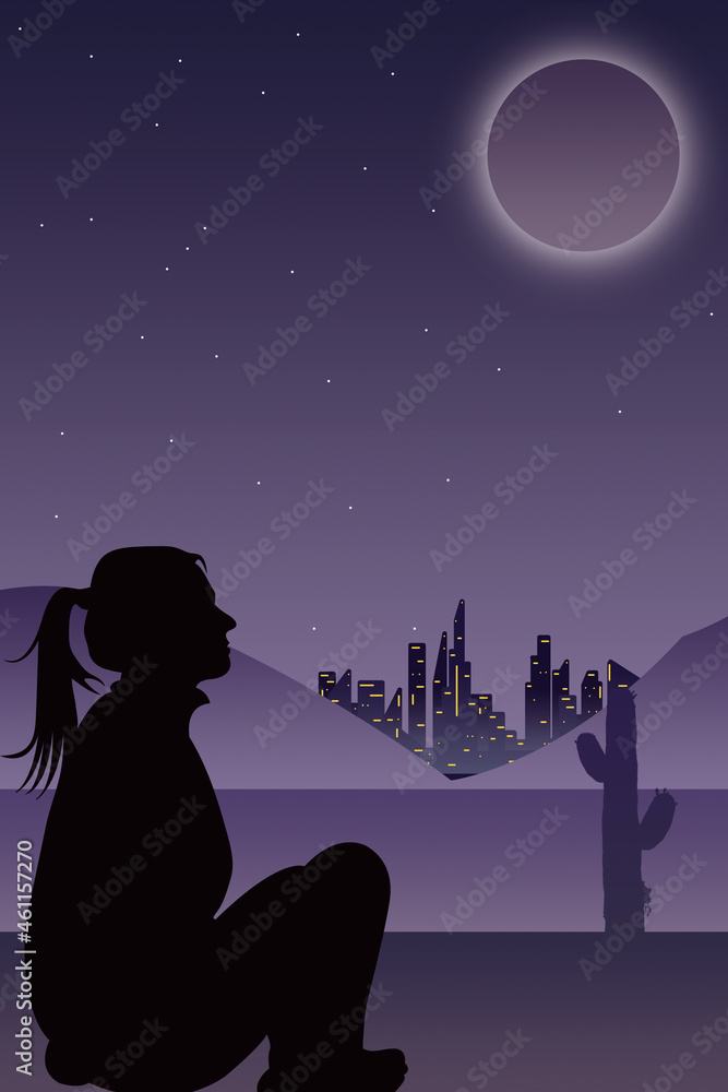 La chica en el desierto urbano La chica en el desierto urbano