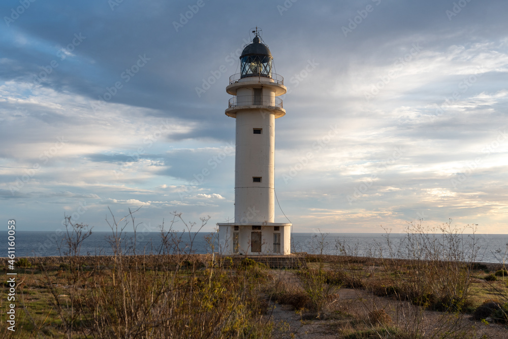 Cap de Barbarie Lighthouse in Formentera in the summer of 2021