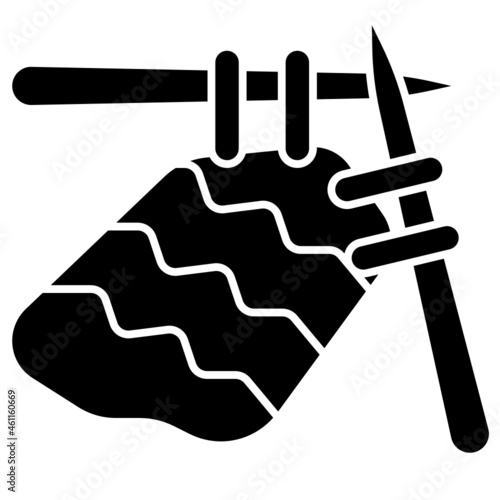 knitting solid icon