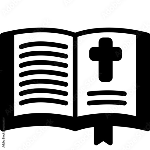 reading solid line icon