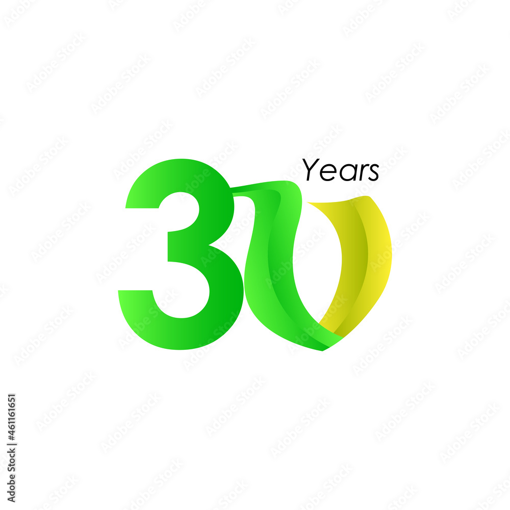 30 Years Anniversary Celebration Vector Template Design Illustration 30 Years Anniversary Celebration Vector Template Design Illustration