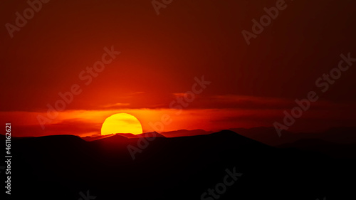 view from Nature and landscapes of dasht e lut or sahara desert at sunset. Middle East desert