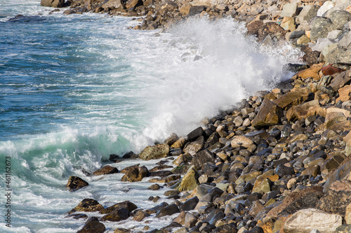 Aerial Views Of Ocean Coastline photo