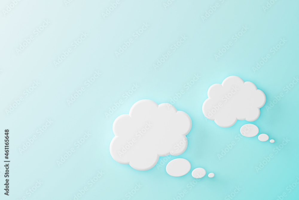 白い雲の形をした吹き出し 3dレンダリング イラストレーション Stock Illustration Adobe Stock 白い雲の形をした吹き出し 3dレンダリング イラストレーション Stock Illustration Adobe Stock
