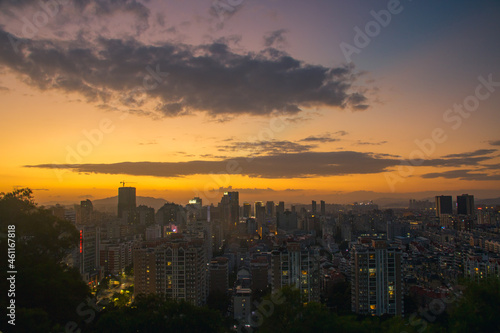 Panoramic skyline of Quanzhou, China. © may