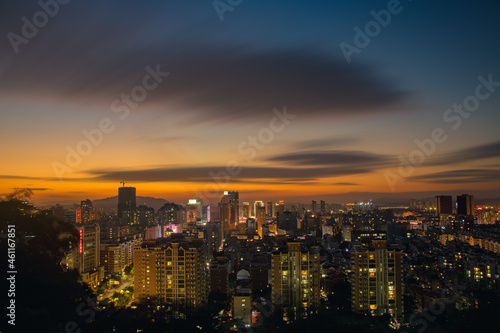 Panoramic skyline of Quanzhou  China.