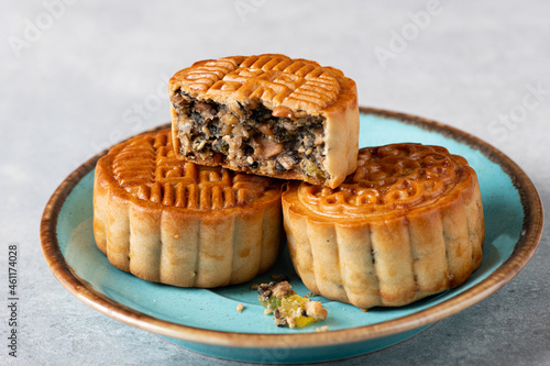 Moon cake, Chinese traditional pastry  photo