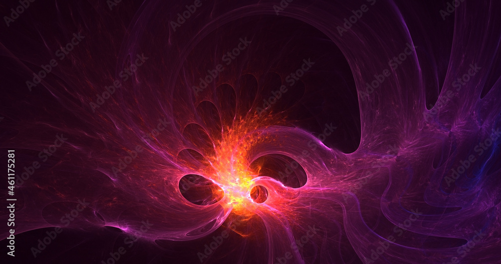 3D rendering abstract colorful fractal light background 3D rendering abstract colorful fractal light background