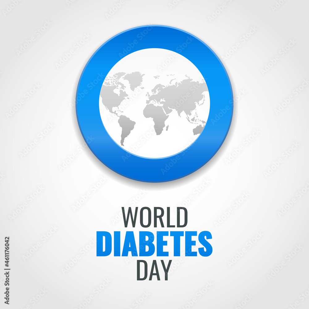 Vector Illustration of World Diabetes Day.
