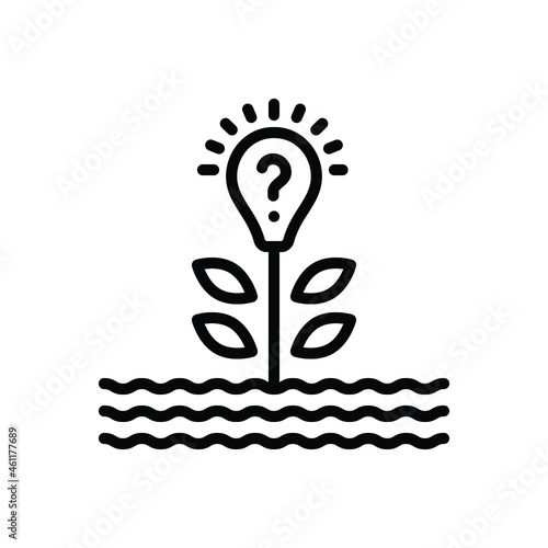 Black line icon for imagine