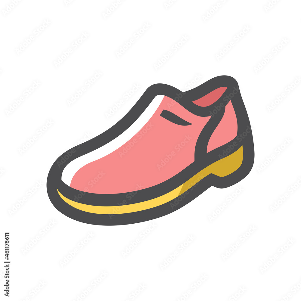 Mens pink Shoes Vector icon Cartoon illustration Mens pink Shoes Vector icon Cartoon illustration
