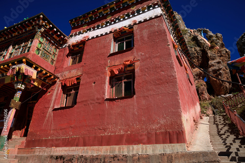 Landscape in zizhu temple in Tibet,China photo