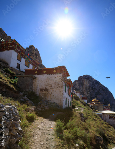 Landscape in zizhu temple in Tibet,China photo