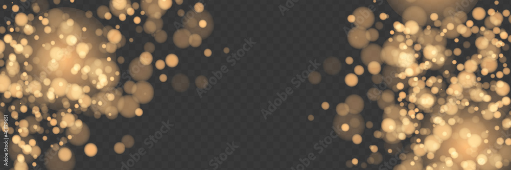 Bokeh background. Snowflakes isolated. Vector illustration. Bokeh background. Snowflakes isolated. Vector illustration.