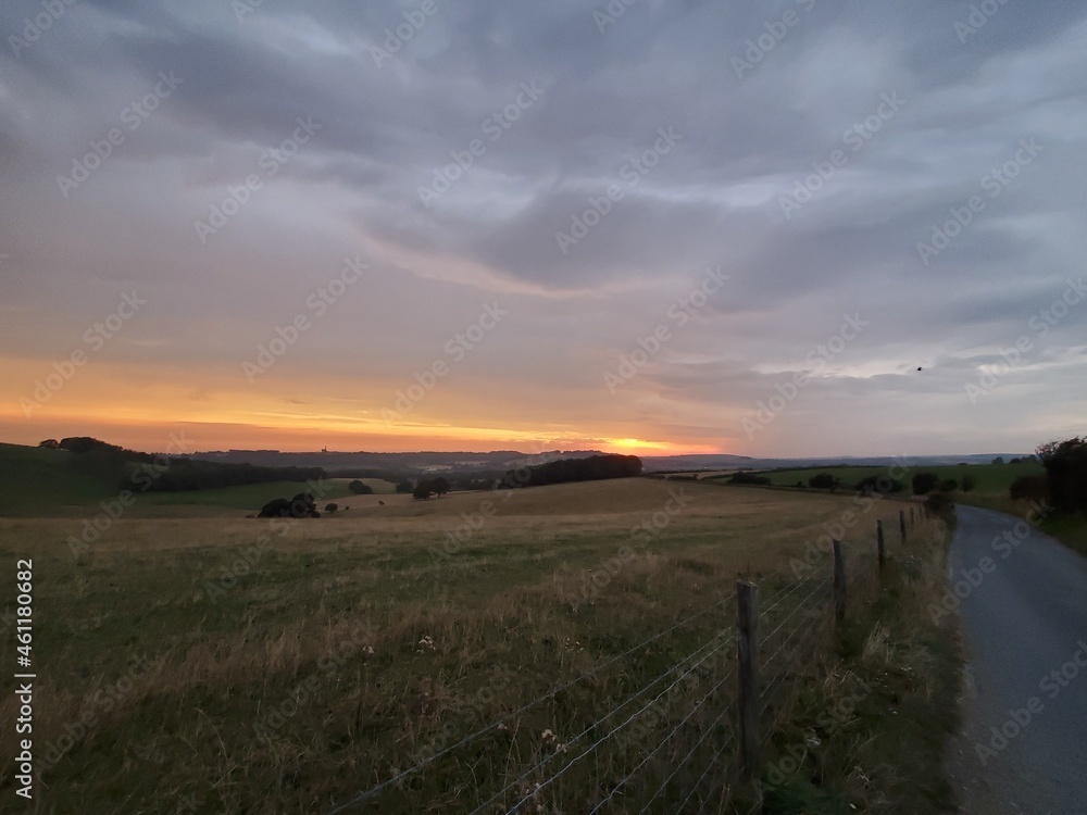 sunset cissbury ring