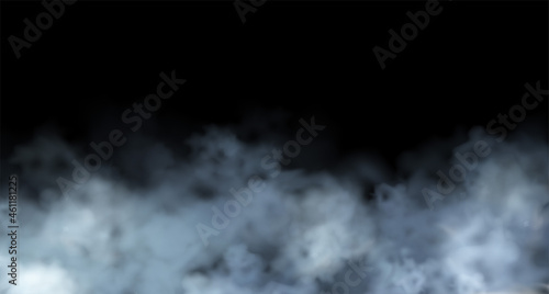 Vector Abstract realistic fog cloud design element
