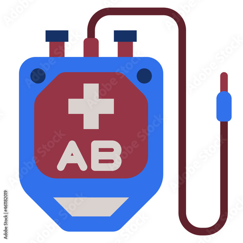 bloodbag flat icon