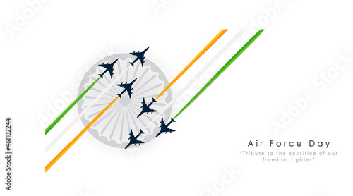 abstract vector illustration of Air Force Day,