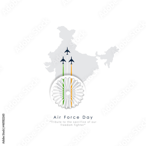 abstract vector illustration of Air Force Day,