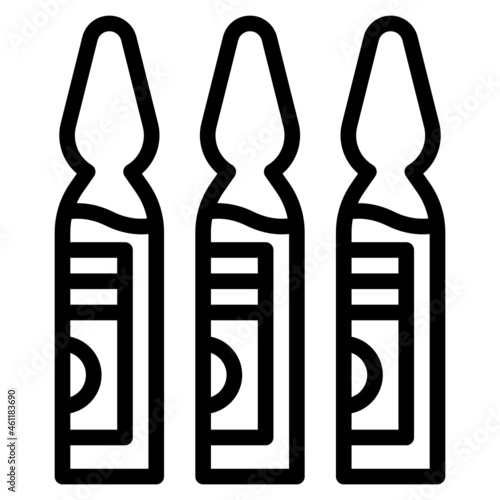 ampoule line icon