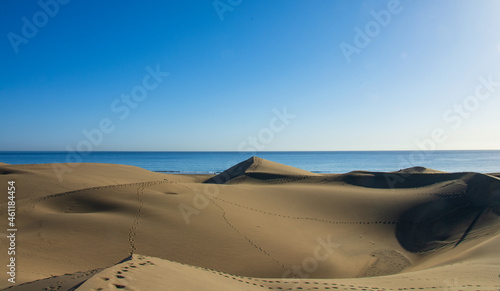 the great dunes of the Maspalomas desert