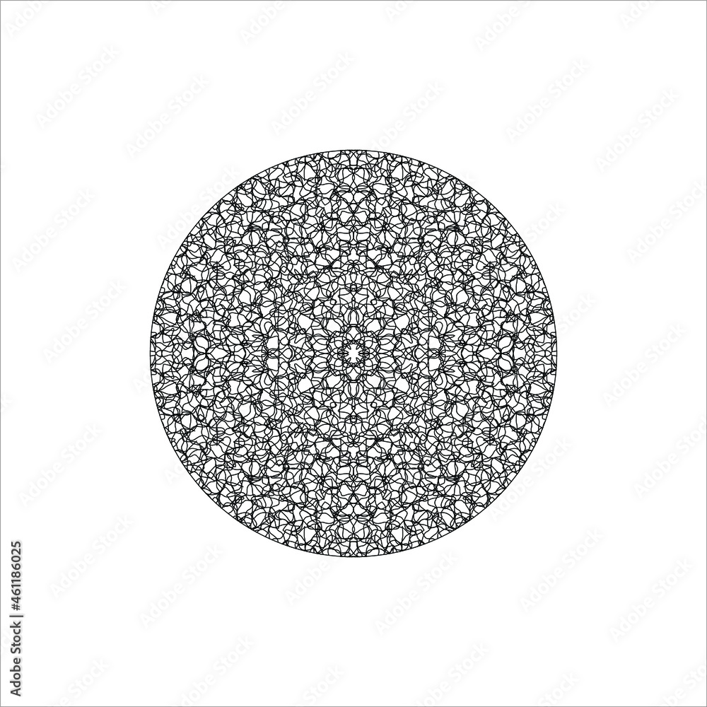 Abstract Line Motifs Pattern Circle-Shape. Ornamental Decoration for Interior, Exterior, Carpet, Textile, Garment, Cloth, Silk, Tile, Plastic, Paper, Wrapping, Wallpaper, Pillow, Sofa, Background, Ect Abstract Line Motifs Pattern Circle-Shape. Ornamental Decoration for Interior, Exterior, Carpet, Textile, Garment, Cloth, Silk, Tile, Plastic, Paper, Wrapping, Wallpaper, Pillow, Sofa, Background, Ect