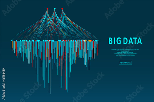 Abstract infographics visualization
